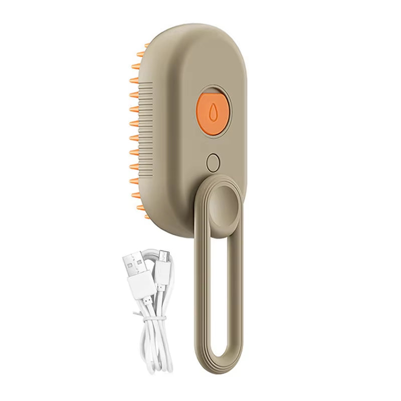 Pet Electric Steam Brush 3 in 1 Cat and Dog Cleaning Spray Massage Grooming Comb Electric Spray Pet Hair Removal Beauty Brush