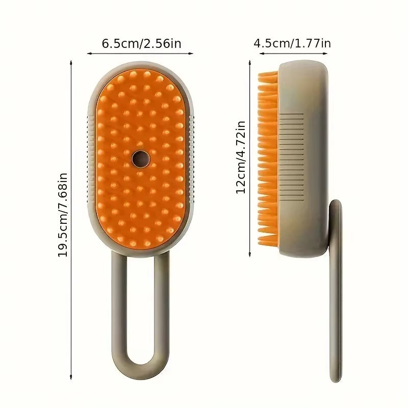 Pet Electric Steam Brush 3 in 1 Cat and Dog Cleaning Spray Massage Grooming Comb Electric Spray Pet Hair Removal Beauty Brush