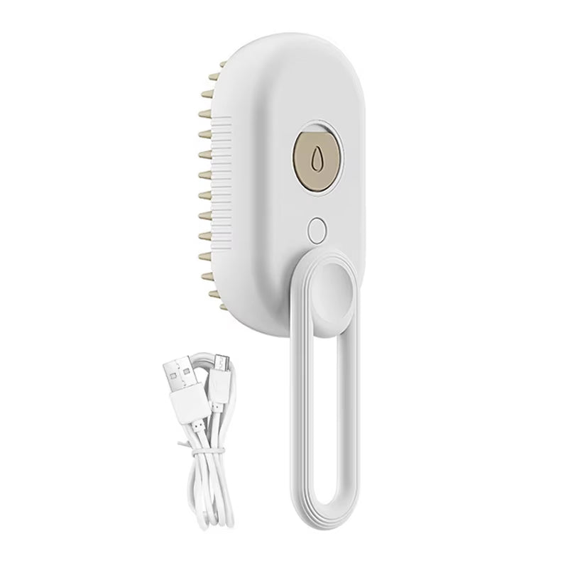 Pet Electric Steam Brush 3 in 1 Cat and Dog Cleaning Spray Massage Grooming Comb Electric Spray Pet Hair Removal Beauty Brush