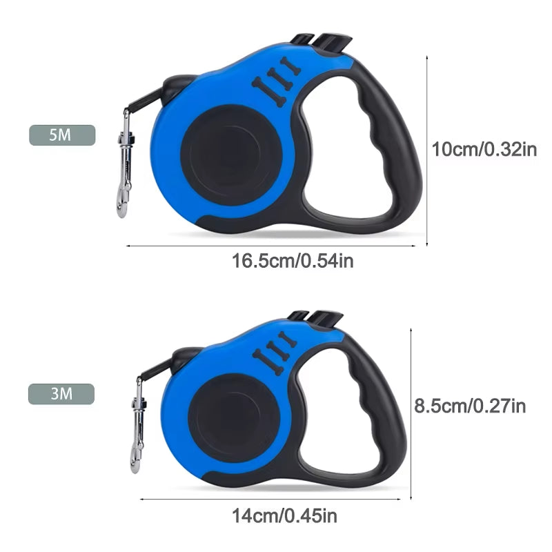 3M/5M Automatic Dog Leash Rope Nylon Retractable Dog Walking Running Leash Rope for Small Medium Dogs Accessories