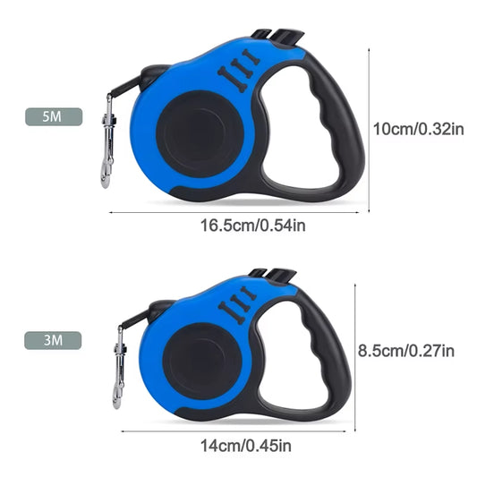 3M/5M Automatic Dog Leash Rope Nylon Retractable Dog Walking Running Leash Rope for Small Medium Dogs Accessories
