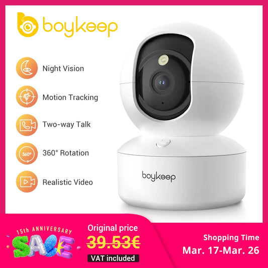 2K Pet Dog Camera with Phone App, 5G/2.4Ghz Wifi Indoor Security Baby Camera, 360° Pan & Tilt, 2-Way Audio, Night Vision