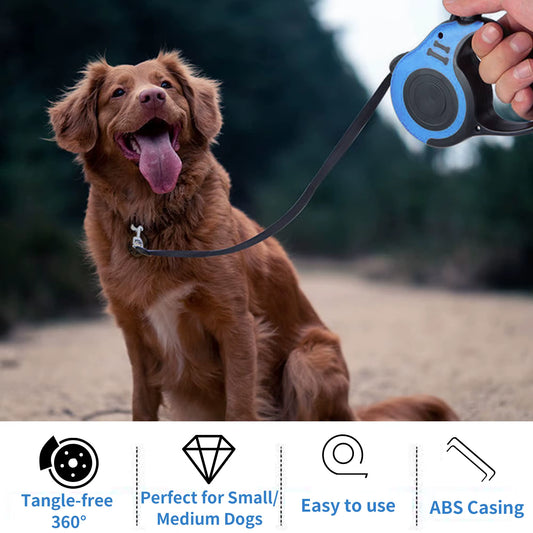 3M/5M Automatic Dog Leash Rope Nylon Retractable Dog Walking Running Leash Rope for Small Medium Dogs Accessories